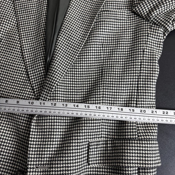 Hart Schaffner‎ & Marx Mens Vintage Houndstooth Blazer Jacket 43L Wool - Picture 8 of 12